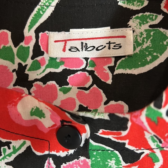 Rare Talbots Vintage Union Labeled Floral Two Piece Skirt Set SZ 4 - Picture 5 of 12